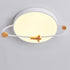 Contemporary Scandinavian Round Planet Design LED Kids Flush Mount Ceiling Light For Bedroom