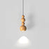 Traditional Japanese Gourd Iron Aluminum LED Pendant Light For Bedroom