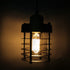 Contemporary Industrial Openwork Cylinder Iron 1-Light Pendant Light For Living Room