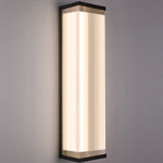 Modern Minimalist Waterproof Rectangular Stainless Steel Acrylic LED Outdoor Wall Sconce Lamp For Outdoor Patio