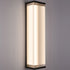 Modern Minimalist Waterproof Rectangular Stainless Steel Acrylic LED Outdoor Wall Sconce Lamp For Outdoor Patio