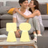 Modern Minimalist Column Geometric PE Shape RGB LED Table Lamp For Bedroom