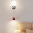 Contemporary Simplicity Glass Shade Iron Ball LED Wall Sconce Lamp For Bedroom