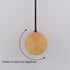 Contemporary Nordic Hardware Acrylic Rotatable Round Shade LED Wall Sconce Lamp For Living Room