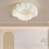 Contemporary Creative Cream Cloud PE Shade Starry Reflection LED Flush Mount Ceiling Light For Living Room