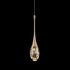 Contemporary Luxury Aluminum Water Drop Crystal LED Pendant Light For Living Room