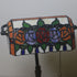 Traditional Tiffany Rectangle Rose Zinc Alloy Stained Glass 1-Light Table Lamp For Living Room