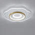Modern Minimalist Floral Aluminum Acrylic LED Flush Mount Ceiling Light For Living Room