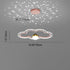 Contemporary Creative Starry Reflection Clouds Acrylic Ring LED Chandelier For Living Room