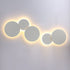 Modern Minimalist Round Eclipse Iron LED Wall Sconce Lamp For Living Room