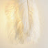 Contemporary Creative Ostrich Feather Design 1-Light Wall Sconce Lamp For Living Room