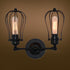 Contemporary Industrial Iron Frame 1/2-Light Wall Sconce Lamp For Living Room