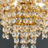 Modern Luxury Stainless Steel Titanium Frame Crystal Beaded 11/15-Light Chandelier For Living Room