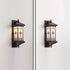 Traditional Chinese Aluminum Square Chinese Knot Pattern LED Waterproof Solar Wall Sconce Lamp For Outdoor Patio