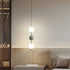 Modern Art Deco Liftable Multi Orb String Aluminum Acrylic LED Pendant Light For Bedroom