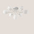 Modern Art Deco Tulip Flower Design 3/7/11/13 Light Semi-Flush Mount Ceiling Light For Living Room