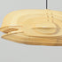 Traditional Japanese Whale Solid Wood 1-Light Pendant Light For Living Room