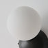 Modern Minimalist Orb All Copper Glass 1-Light Wall Sconce Lamp For Bedroom