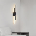 Modern Minimalist Vertical Bar Acrylic Iron LED Wall Sconce Lamp For Living Room