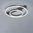 Modern Minimalist Geometric Square Circle Aluminum Line LED Flush Mount Ceiling Light For Living Room