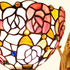 Traditional Tiffany Cup Iron Stained Glass 1-Light Wall Sconce Lamp For Living Room