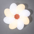 Contemporary Creative Cream Acrylic Petal Shape LED Flush Mount Ceiling Light For Bedroom