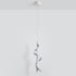 Modern Minimalist Aluminum Spiral Strip Silicone LED Pendant Light For Living Room