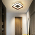 Contemporary Scandinavian Geometric Iron LED Flush Mount Ceiling Light For Hallway