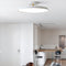 Modern Minimalist Round Hardware Acrylic LED Semi-Flush Mount Ceiling Light For Living Room