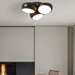 Modern Minimalist Combination Round Iron Plastic LED Flush Mount Ceiling Light For Living Room