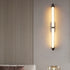 Contemporary Scandinavian Cylindrical Stainless Steel Acrylic LED Wall Sconce Lamp For Living Room