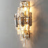 Contemporary Luxury Tiered Crystal Prismatic Dazzling Crystal 4-Light Wall Sconce Lamp For Living Room