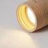 Traditional Japanese Imitation Stone Textures Cylinder LED Spotlight Flush Mount Ceiling Light For Bedroom