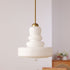 Contemporary Vintage Round Gourd Iron Copper Glass 1-Light Pendant Light For Living Room