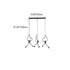 Contemporary Creative Hanging Figurine Iron Resin 1/3 Light Chandelier For Living Room