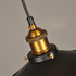 Contemporary Industrial Iron Saucepan Lid Shape Glass 1-Light Pendant Light For Dining Room