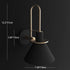 Contemporary Scandinavian Macaron Horn Iron 1-Light Wall Sconce Lamp For Hallway