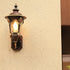Traditional European Cylinder Quadrilateral Aluminum Glass 1-Light Wall Sconce Lamp For Outdoor Patio