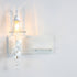 Contemporary Creative Angel Petal Resin Glass 1/2 Light Wall Sconce Lamp For Bedroom