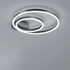Modern Minimalist Geometric Square Circle Aluminum Line LED Flush Mount Ceiling Light For Living Room