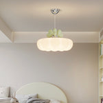 Contemporary Creative Clouds Love Iron Resin Glass LED Pendant Light For Bedroom