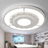 Contemporary Simplicity Starry Sky Decor Flower Edging Acrylic Round Shade LED Flush Mount Ceiling Light For Living Room