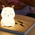 Contemporary Creative Silicone Elk Remote Control LED USB Night Light Table Lamp For Bedroom