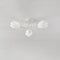 Modern Art Deco Tulip Flower Design 3/7/11/13 Light Semi-Flush Mount Ceiling Light For Living Room