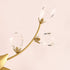 Modern Art Deco Flower Hardware Glass Crystal 2-Light Wall Sconce Lamp For Living Room