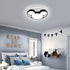 Contemporary Simplicity Mouse Acrylic Ring Hardware LED Flush Mount Ceiling Light For Bedroom