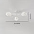 Modern Art Deco Tulip Flower Design 3/7/11/13 Light Semi-Flush Mount Ceiling Light For Living Room