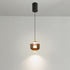 Modern Minimalist Liftable Cylinder Lantern Aluminum Acrylic LED Pendant Light For Bedroom