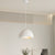 Traditional Japanese Resin Simulation Stone Texture 1-Light Pendant Light For Living Room