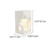 Modern Minimalist Rectangular Plaster Recessed 1-Light Wall Sconce Lamp For Living Room